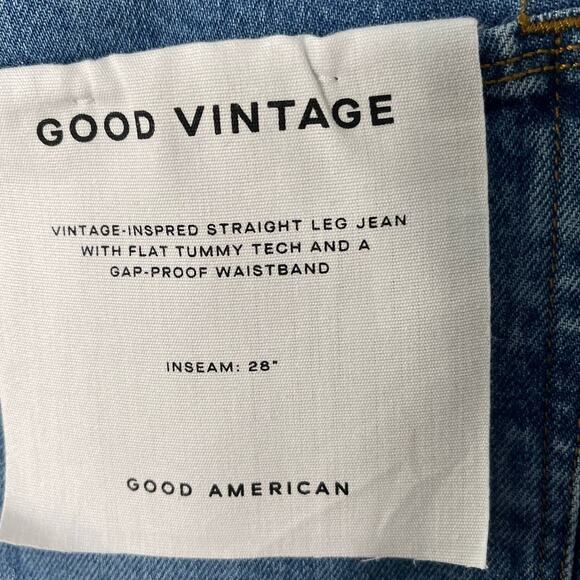 Good American Good Vintage Jeans High Rise Straight Leg Size 4 NEW - Picture 8 of 8